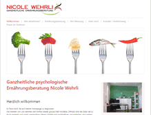 Tablet Screenshot of nicole-wehrli.ch